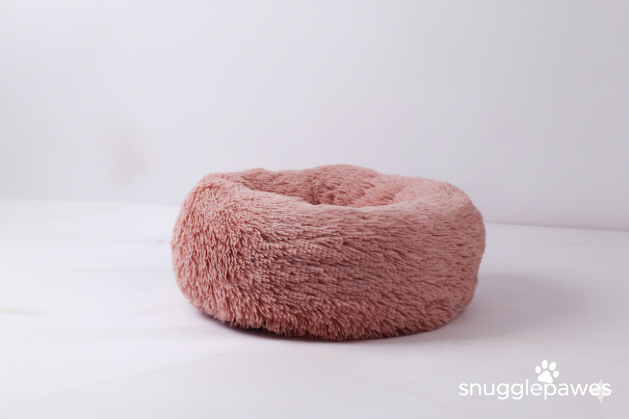Round warm Plush Pet bed
