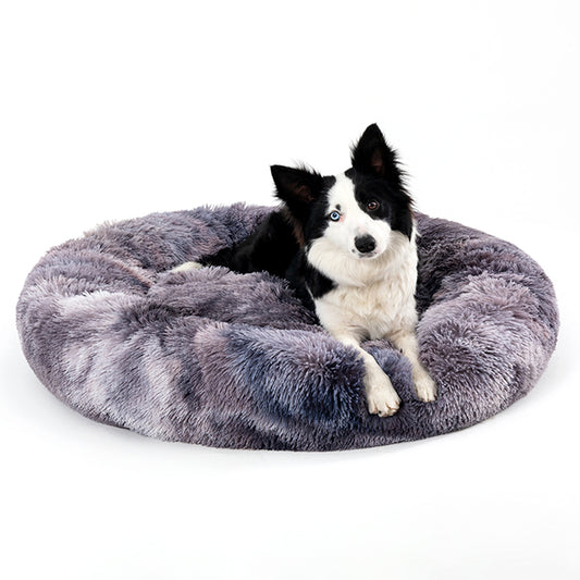 Fluffy Donut Dog Bed Comfort