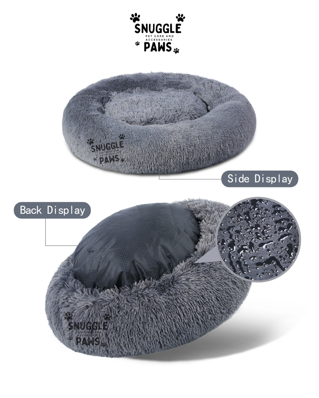 Fluffy Donut Dog Bed