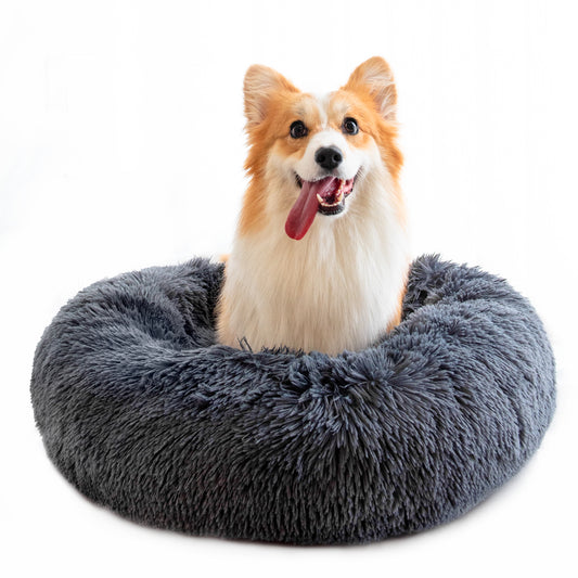 Round warm Plush Pet bed