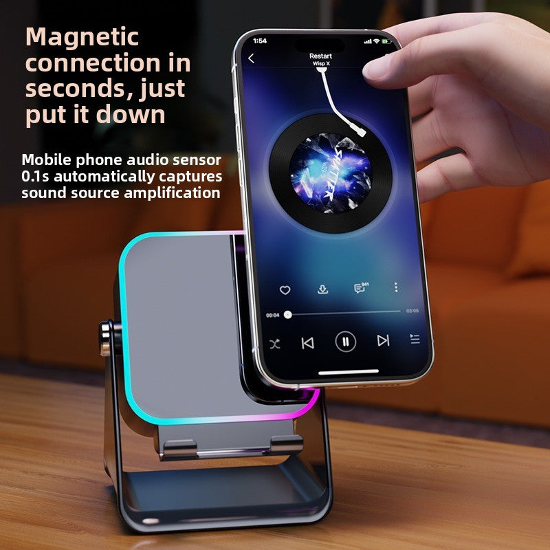 Rechargeable Bluetooth Speaker with Phone Stand