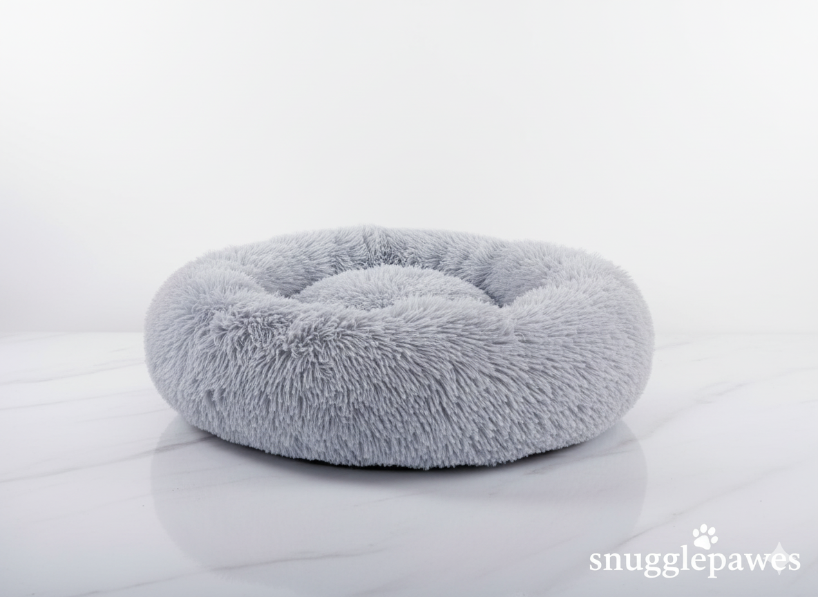 Round warm Plush Pet bed