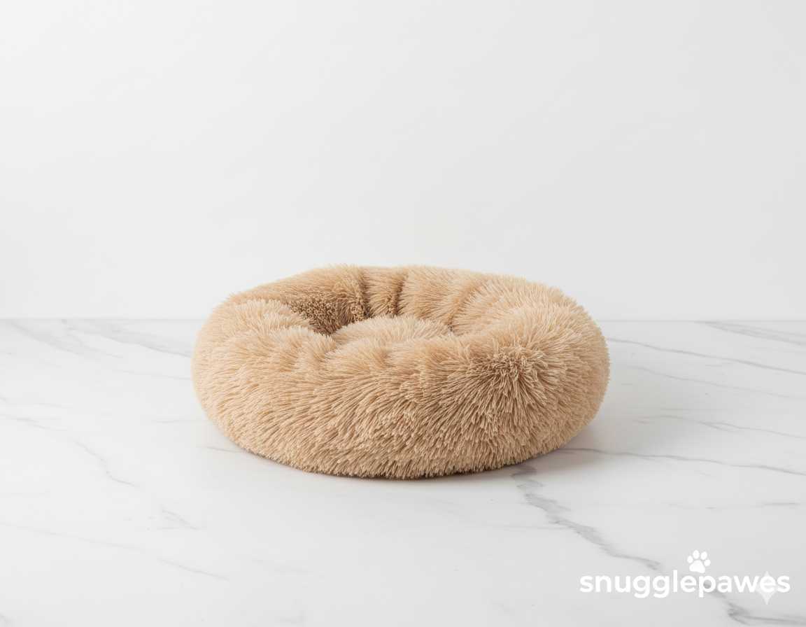 Round warm Plush Pet bed