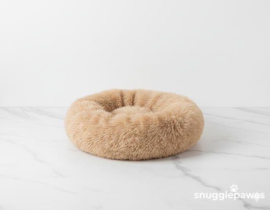 Round warm Plush Pet bed