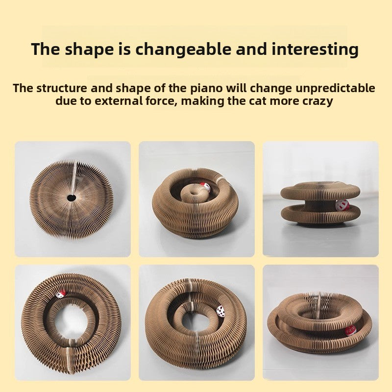 Piano cat scratching pad